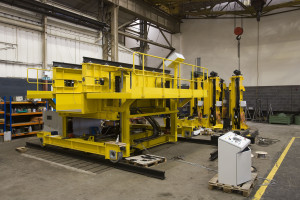 The bogie changing system supplied to Cairo’s Line Three project.